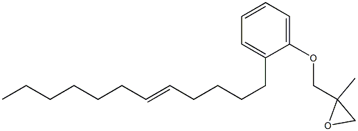 2-(5-Dodecenyl)phenyl 2-methylglycidyl ether Struktur