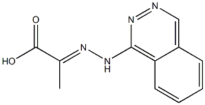 2-(1-Phthalazinylhydrazono)propionic acid Struktur