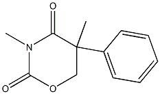 5,6-Dihydro-3,5-dimethyl-5-phenyl-2H-1,3-oxazine-2,4(3H)-dione Struktur