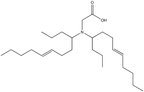 N,N-Di(7-dodecen-4-yl)glycine Struktur