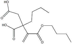 3-Butene-1,2,3-tricarboxylic acid 2,3-dibutyl ester Struktur