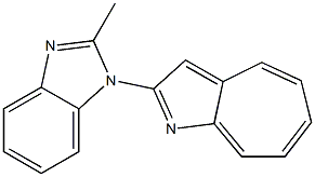 2-(2-Methyl-1H-benzimidazol-1-yl)cyclohepta[b]pyrrole Struktur