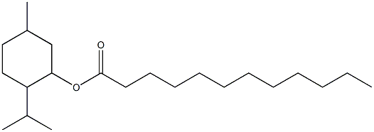 5-Methyl-2-(1-methylethyl)cyclohexanol dodecanoate Struktur