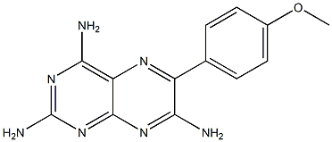 6-[4-Methoxyphenyl]-2,4,7-pteridinetriamine Struktur