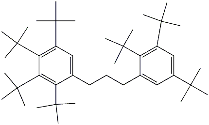 1-(2,3,4,5-Tetra-tert-butylphenyl)-3-(2,3,5-tri-tert-butylphenyl)propane Struktur