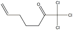 1,1,1-Trichloro-6-hepten-2-one Struktur