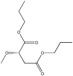 [S,(-)]-Methoxysuccinic acid dipropyl ester Struktur