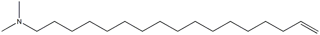 N,N-Dimethyl-16-heptadecen-1-amine Struktur