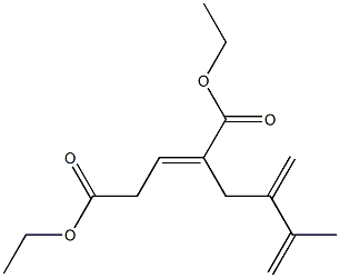 (2E)-2-(2,3-Dimethylenebutyl)-2-pentenedioic acid diethyl ester Struktur