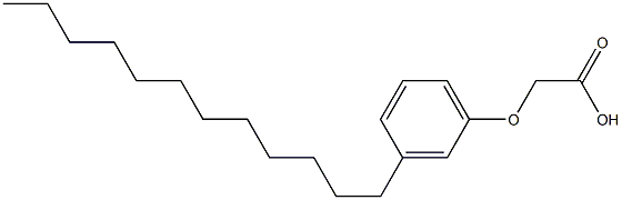 3-Dodecylphenoxyacetic acid Struktur