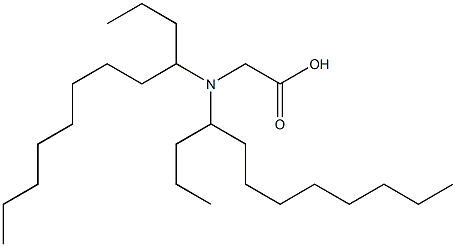 N,N-Bis(1-propylnonyl)aminoacetic acid Struktur