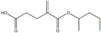 1-Butene-2,4-dicarboxylic acid 4-pentyl ester Struktur