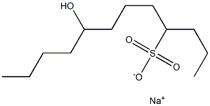 8-Hydroxydodecane-4-sulfonic acid sodium salt Struktur