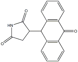 2-[(9,10-Dihydro-10-oxoanthracen)-9-yl]succinimide Struktur