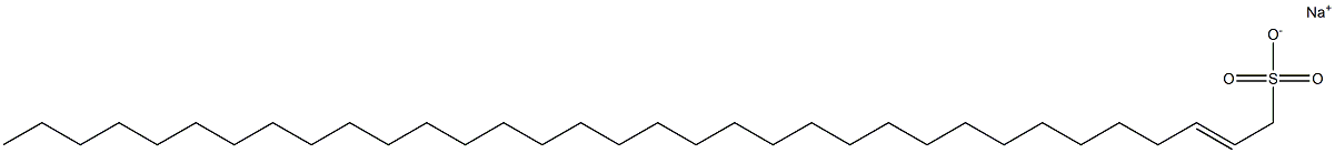 Tetratriacontan-2-ene-1-sulfonic acid sodium salt Struktur