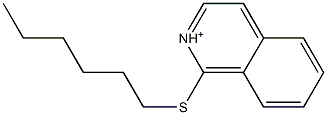 1-Hexylthioisoquinolinium Struktur