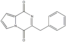 3-Benzylpyrrolo[1,2-a]pyrazine-1,4-dione Struktur