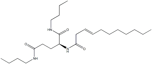 N2-(3-Undecenoyl)-N1,N5-dibutylglutaminamide Struktur