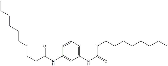 N,N'-Bisdecanoyl-m-phenylenediamine Struktur