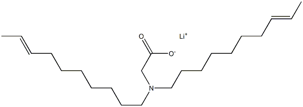 N,N-Di(8-decenyl)aminoacetic acid lithium salt Struktur