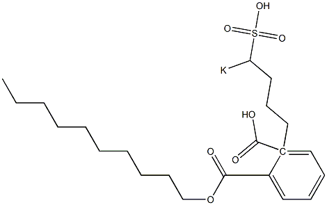 Phthalic acid 1-decyl 2-(4-potassiosulfobutyl) ester Struktur