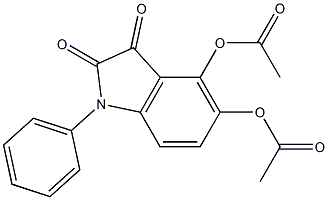 Diacetyloxyphenylisatin Struktur