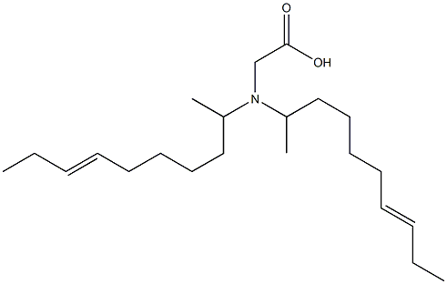 N,N-Di(7-decen-2-yl)aminoacetic acid Struktur