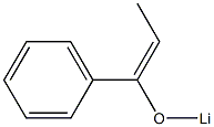 1-Phenyl-1-(lithiooxy)-1-propene Struktur