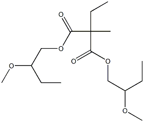 Butane-2,2-dicarboxylic acid bis(2-methoxybutyl) ester Struktur