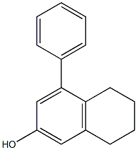 8-Phenyltetralin-6-ol Struktur