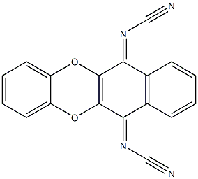 N,N'-Dicyanobenzo[b]naphtho[2,3-e][1,4]dioxin-6,11-diimine Struktur