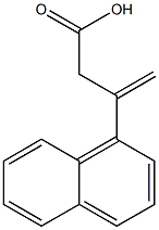 3-(1-Naphtyl)-3-butenoic acid Struktur