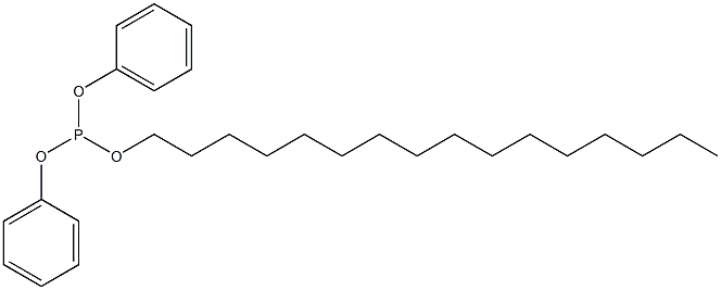 Phosphorous acid hexadecyldiphenyl ester Struktur