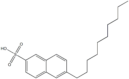 6-Decyl-2-naphthalenesulfonic acid Struktur