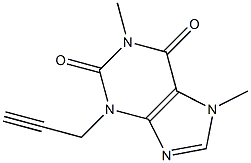 3-(2-Propynyl)-1,7-dimethylxanthine Struktur