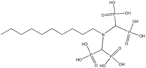 Decyliminobismethylenebisphosphonic acid Struktur