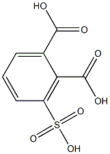 Sulfobenzenedicarboxylic acid Struktur