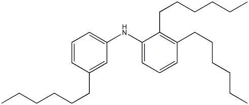 3,2',3'-Trihexyl[iminobisbenzene] Struktur