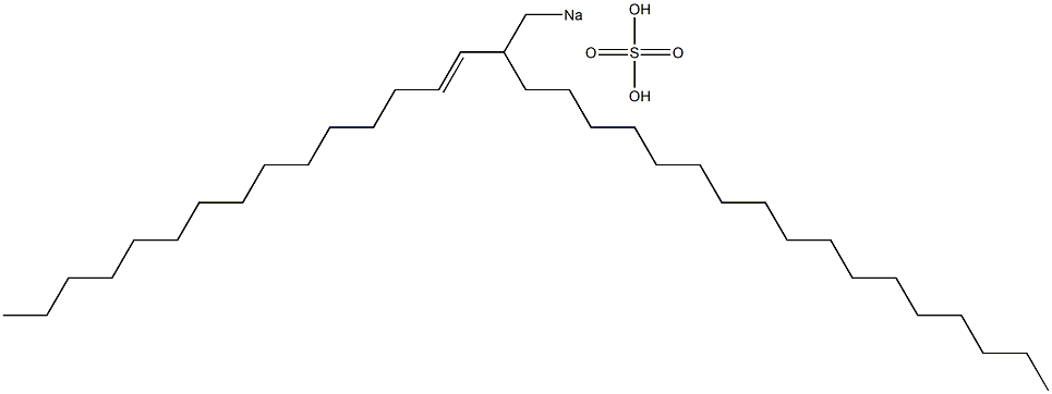 Sulfuric acid 2-(1-pentadecenyl)nonadecyl=sodium ester salt Struktur