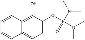 Di(dimethylamino)phosphinic acid (1-hydroxynaphthalen-2-yl) ester Struktur