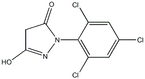 1-(2,4,6-Trichlorophenyl)-3-hydroxy-2-pyrazolin-5-one Struktur