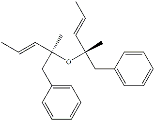 (-)-Benzyl[(E,S)-1-methyl-2-butenyl] ether Struktur