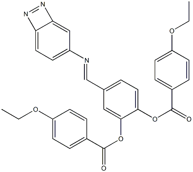 Bis[4-ethoxybenzoic acid]4-[(azobenzen-4-yl)iminomethyl]-1,2-phenylene ester Struktur