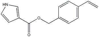 1H-Pyrrole-3-carboxylic acid 4-ethenylbenzyl ester Struktur