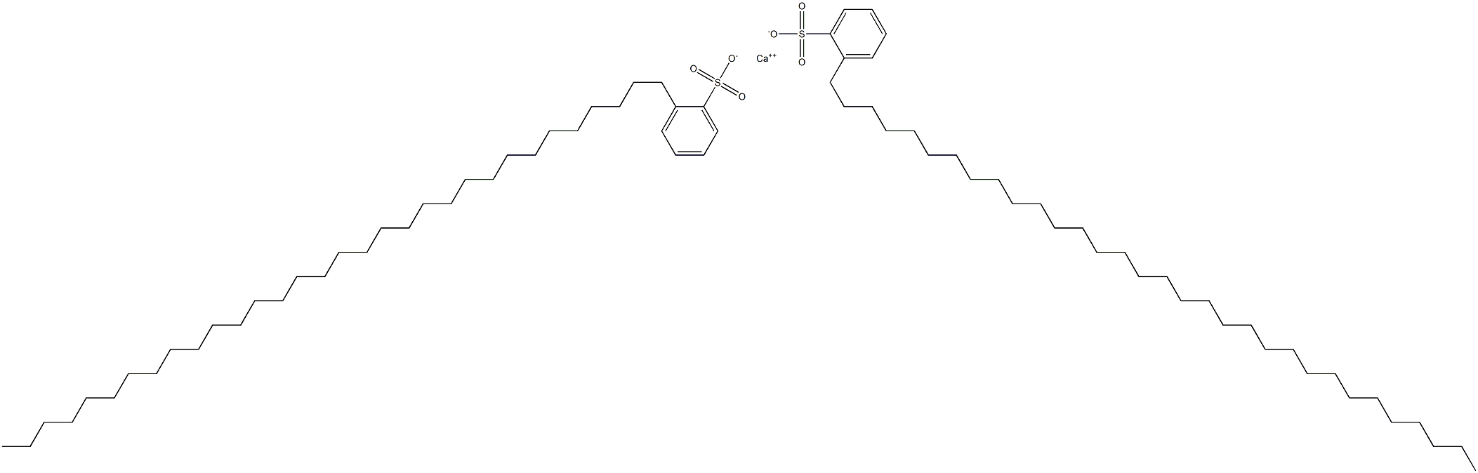 Bis[2-(dotriacontan-1-yl)benzenesulfonic acid]calcium salt Struktur