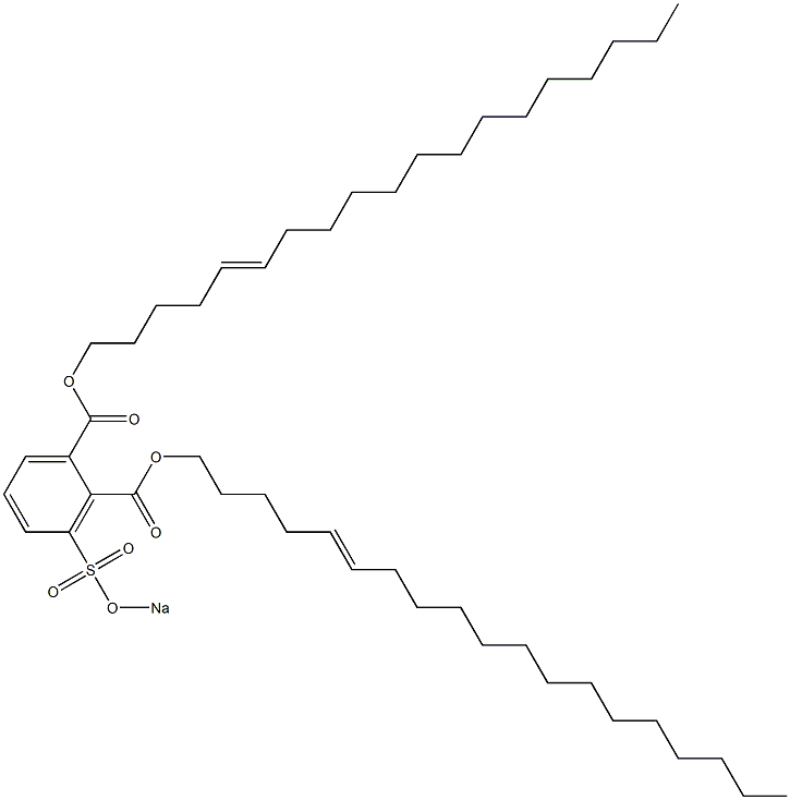 3-(Sodiosulfo)phthalic acid di(5-nonadecenyl) ester Struktur