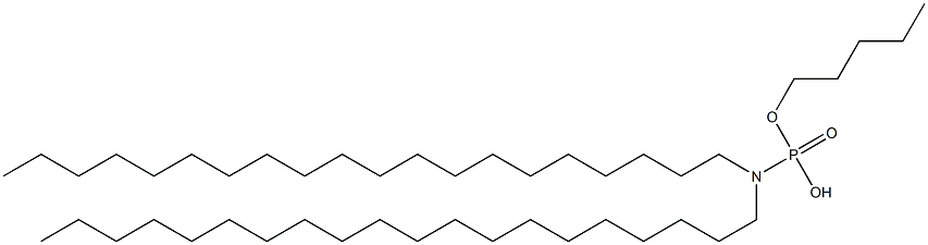 N,N-Diicosylamidophosphoric acid hydrogen pentyl ester Struktur