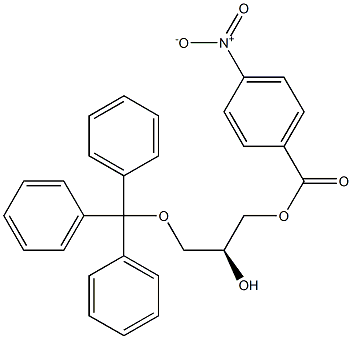 [S,(+)]-3-O-Trityl-L-glycerol 1-(p-nitrobenzoate) Struktur