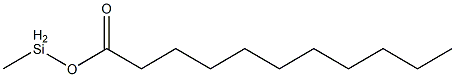 Undecanoic acid methylsilyl ester Struktur