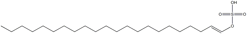 Sulfuric acid hydrogen 1-docosenyl ester Struktur